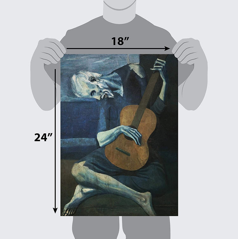3 Pack of Posters: Vincent Van Gogh Skeleton + the Old Guitarist by Pablo Picasso + the Great Wave off Kanagawa by Katsushika Hokusai - Set of 3 Fine Art Prints (LAMINATED, 18" X 24") Home & Garden > Decor > Artwork > Posters, Prints, & Visual Artwork Palace Learning   