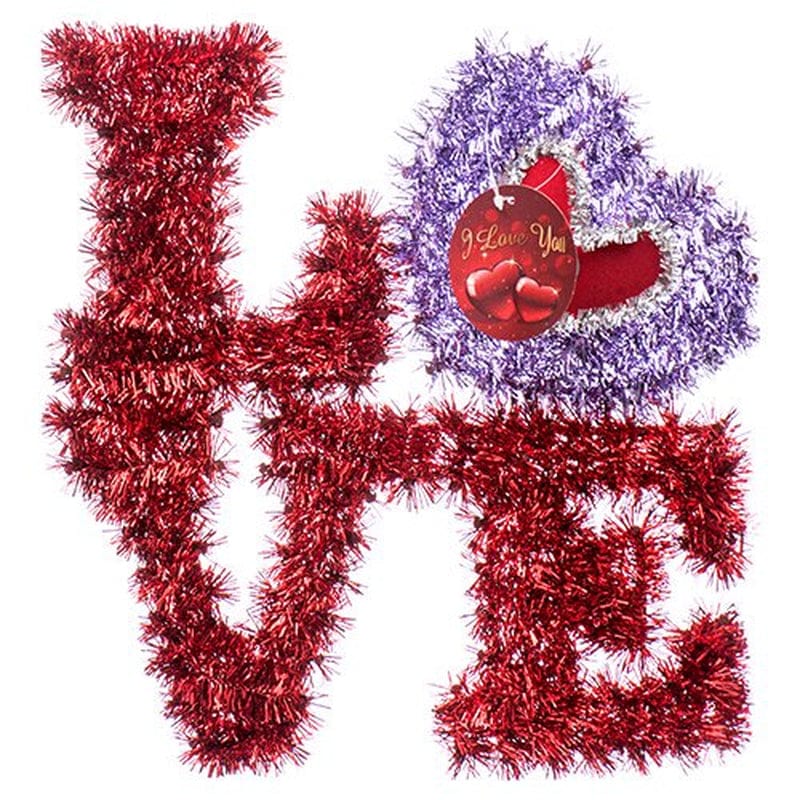3 Pc Exotic Large Valentine'S Day LOVE Plaque Hanging Sign Decoration for Bedroom , Office , Ceiling , Window Door and Wall Decor Valentines Day Garland Decor on SALE Home & Garden > Decor > Seasonal & Holiday Decorations Valentine Decor   
