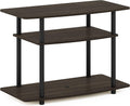 Furinno Turn-S-Tube No Tools 3-Tier Entertainment TV Stands, Espresso/Black