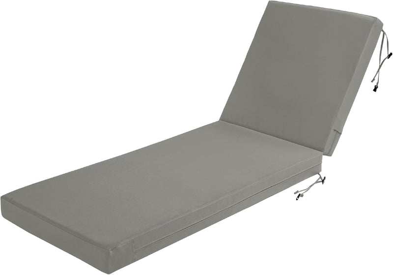 Coussin de chaise longue Codi, coussins de chaise d'extérieur pour piscine, tissu double imperméable, 70 x 22,5 x 3,5 pouces, bleu nuit