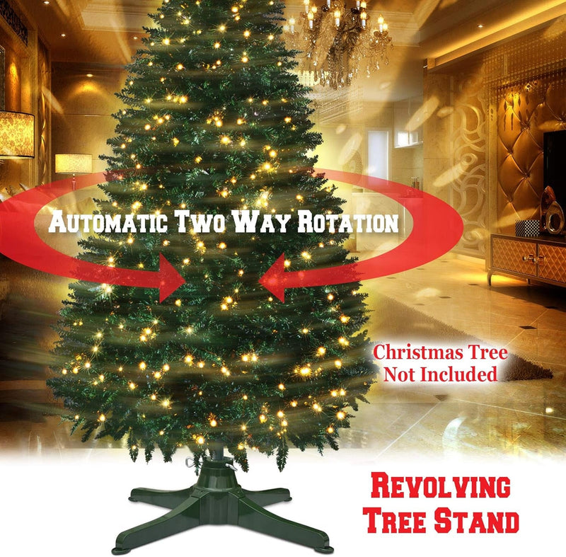 Benefitusa Rotating Tree Stand in 2 Directions for Artificial Christmas Tree Revolving Tree Base Only