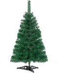 3FT Artificial Christmas Tree Green Mini Tabletop Christmas Pine Tree with Plastic Stand Small Xmas Tree for Indoor Outdoor Holiday Home Decoration