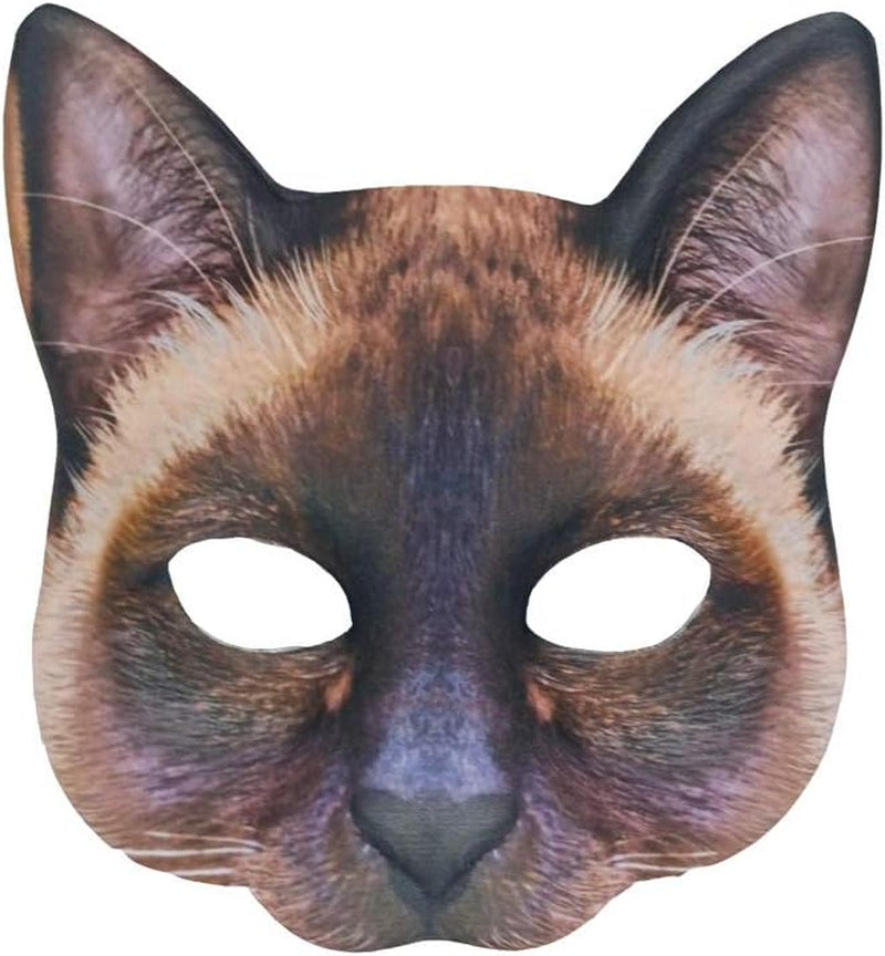 1Pcs Halloween Realistic Cat Masks Animal Cat Mask for Halloween Christmas Easter Novelty Costume Party Accessory