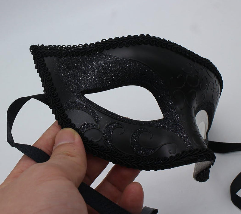 Couple Masquerade Mask Set Masquerade Mask for Women Black Costume Mask Cosplay Party Masquerade Ball