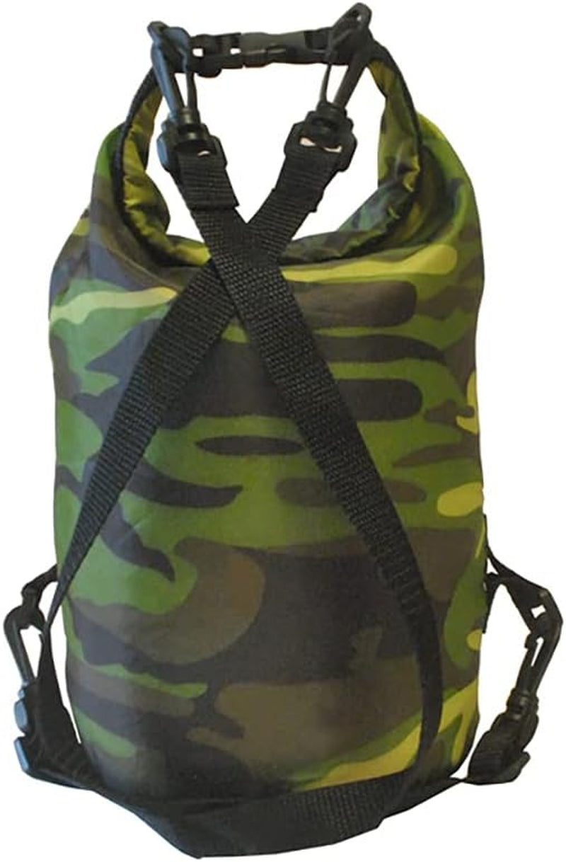 Floating Waterproof Dry Bag 20L Is Suitable for 1-2 People Roll Top Bag to Keep Equipment Dry Waterproof Dry and Wet Bag Is Suitable for Kayaking Rafting Boating Swimming Camping Hiking Beach Fishing Camouflage Bag