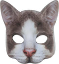 Cat Mask Animal Half Face Mask Fancy Dress Animal Tabby Mask Animal Cat Head Mask Halloween Novelty Costume Party Accessory