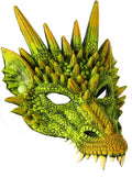 Alodidae 3D Dragon Mask Halloween Party Costume Cosplay for Adults Men, Scary Animal Half Face Masks