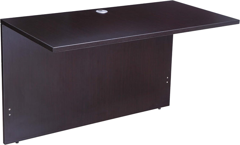 Boss Office Products Holland 71" Executive U-Shape Desk with Dual File Storage Pedestals, Mocha