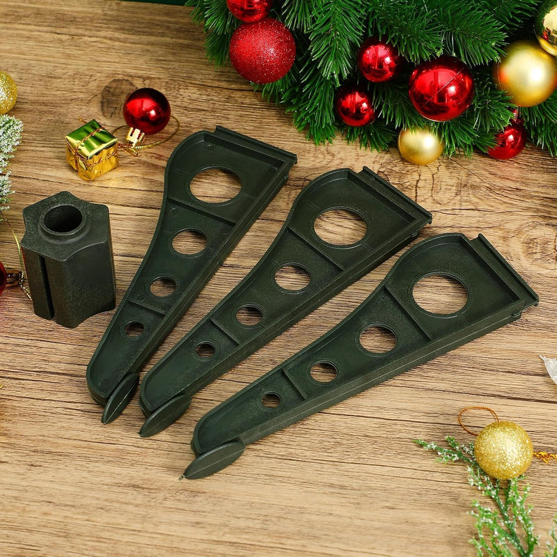 BESPORTBLE Sturdy Xmas Tree Rack Christmas Tree Stand Folding Christmas Tree Base Replacement Artificial Xmas Tree Stand Base for Holiday Home Decor Decorations 20Cm Green Xmas Tree Supplies