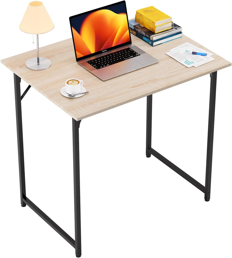 FDW 39 Inches Computer Desk, Modern Simple Style Desk for Home Office, Study Student Writing Desk,Brown