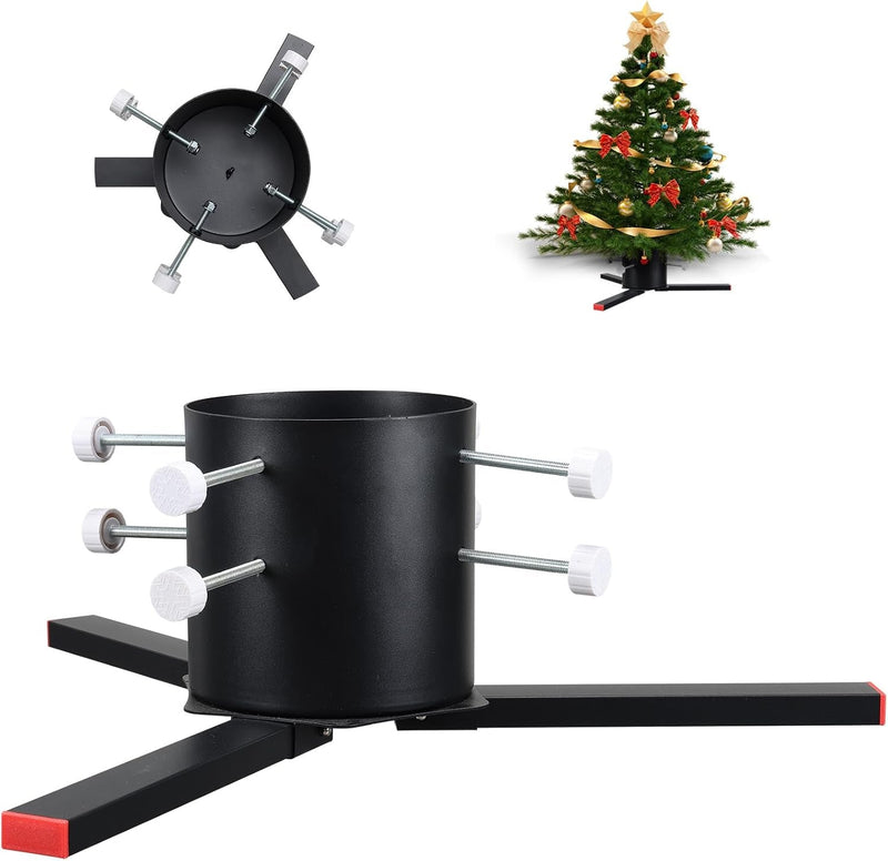 Christmas Tree Stand for Real Trees with Water Reservoir, Removable Legs with 7.1" Diameter, Fits Real and Artificial Trees 4 to 12 Foot