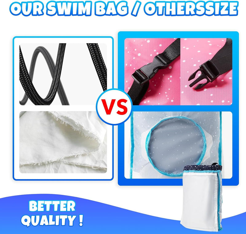 361° Waterproof Bags for Swim Backpack Boys Girls Kids Toddler Draw String Back Bag Gymnastics Backpack, Pink