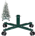 Christmas Tree Stand Base with Wheels Movable Fake Tree Holder for 6Ft Artificial Plant Taxi No Tree Collar or Skirt (Green)