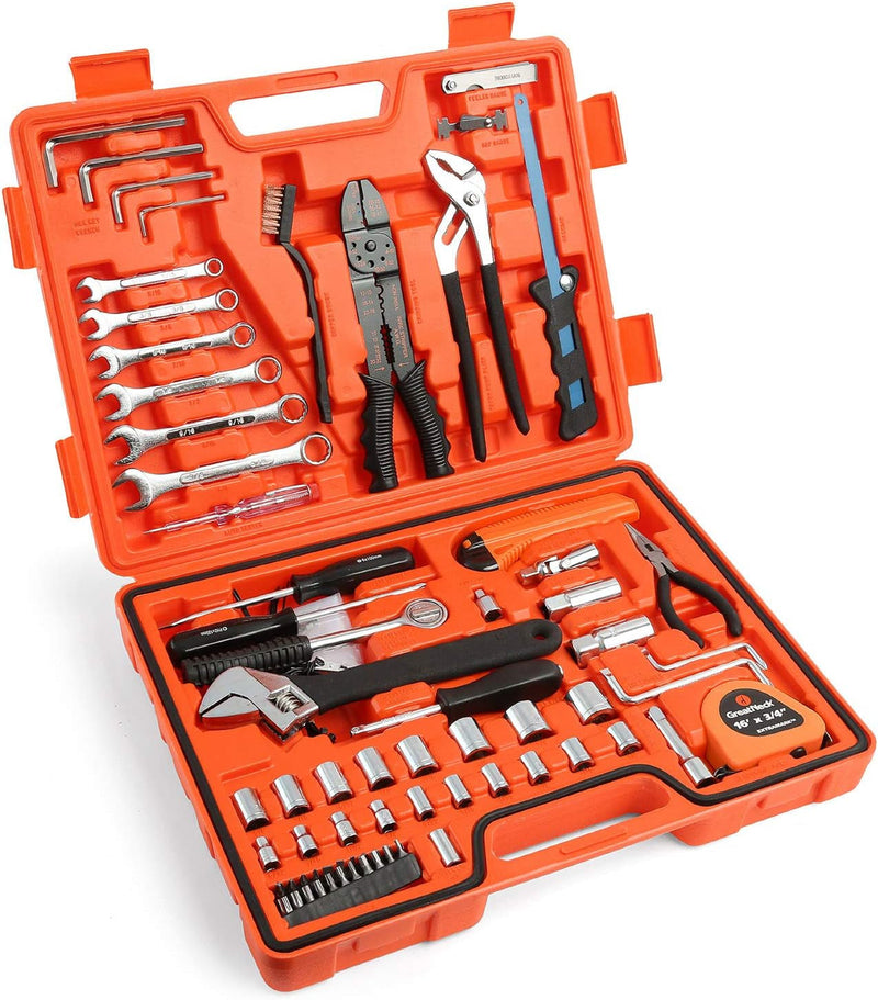 Great Neck MS125 125-Piece Marine Tool Set, Versatile Boat Tool Kit, Water Resistant Marine Tool Kit Case, Emergency Marine Tool Kit for Boats, Chrome Plated