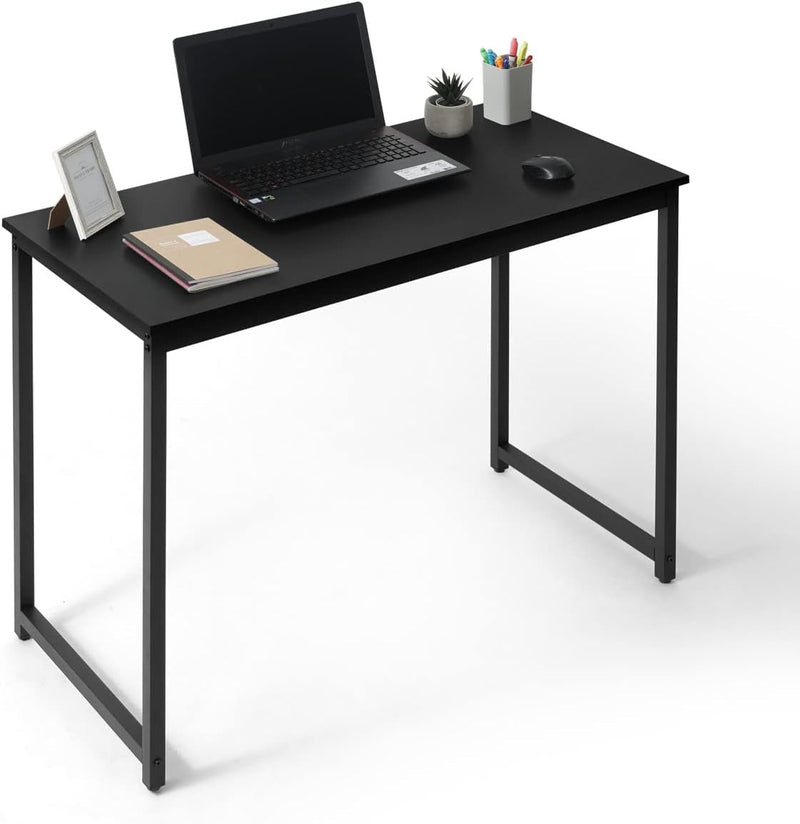 CAPHAUS 32 Inch Computer Desk, Home Office Desk, Modern Work Desk, Writing Desk for Small Space, Simple Desk for Home Use & Office, PC Table, Gaming Desk, Space-Saving Workstation, Black