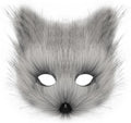 Animal Fox Wolf Mask Halloween Party Cosplay Costumes Props Plush Cat Half Face Masks Carnival Christmas Masquerade