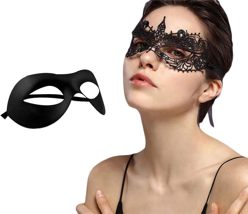 Exlinonline Lace Masquerade Mask Elastic,Fit for Adult,Soft Gentle Material,Specially for Costume,Thememed Party