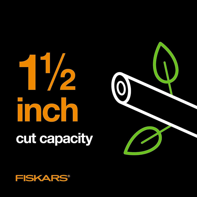 Fiskars 28" Loppers for Tree Trimming, Heavy Duty, Rust-Resistant Sharp Bypass Steel Blade Loppers, Branch Cutter up to 1.5" Diameter Cut Capacity, Shock-Absorbing Handle, Garden Tools