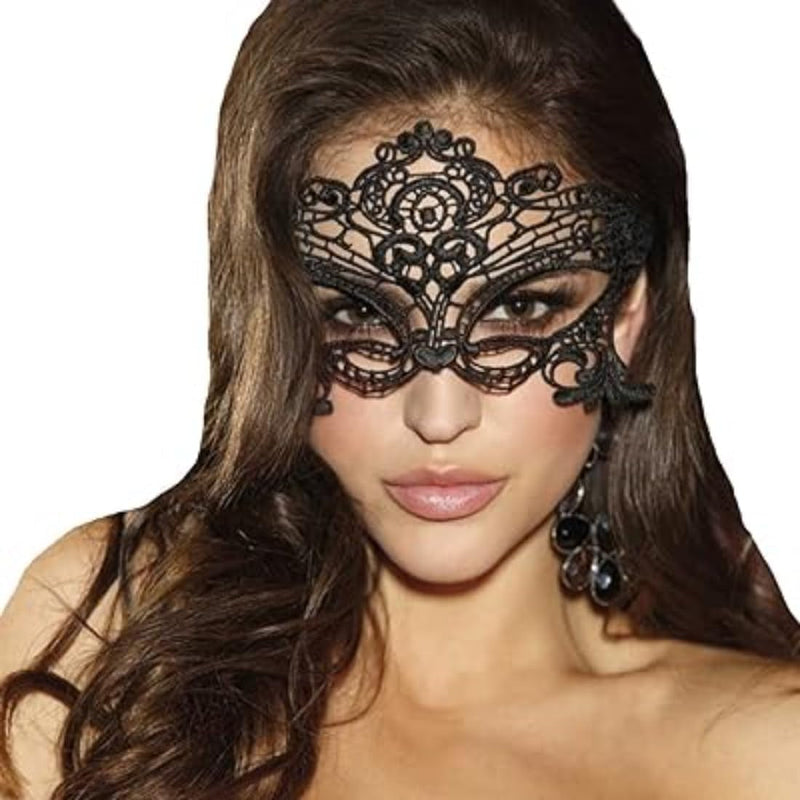 Fun Sexy Ladies Lace Half Face Mask for Couples Halloween Ball Mask for Bar Parties