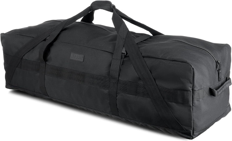 Fitdom 106L 45" Heavy Duty Extra Large Duffle Bag with Upgrade Zipper, Durable & Water Resistant. Perfect as Camping Bag Travel Storage Bag Tent Storage Bag Sports Equipment Bag for Coaches & More