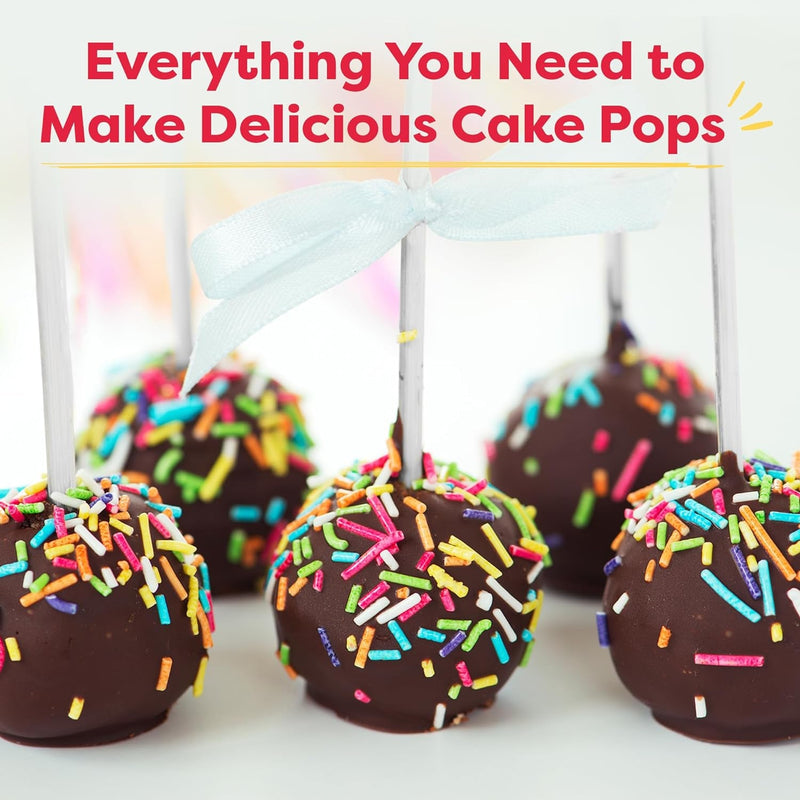 Baketivity DIY Cake Pop Baking Kit for Kids - Premeasured Ingredients, Decorating Supplies