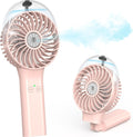 COMLIFE Portable Handheld Misting Fan, 3000Mah Rechargeable Battery Operated Spray Water Mist Fan, Foldable Mini Personal Fan for Travel, Makeup, Home, Office, Camping, Outdoors