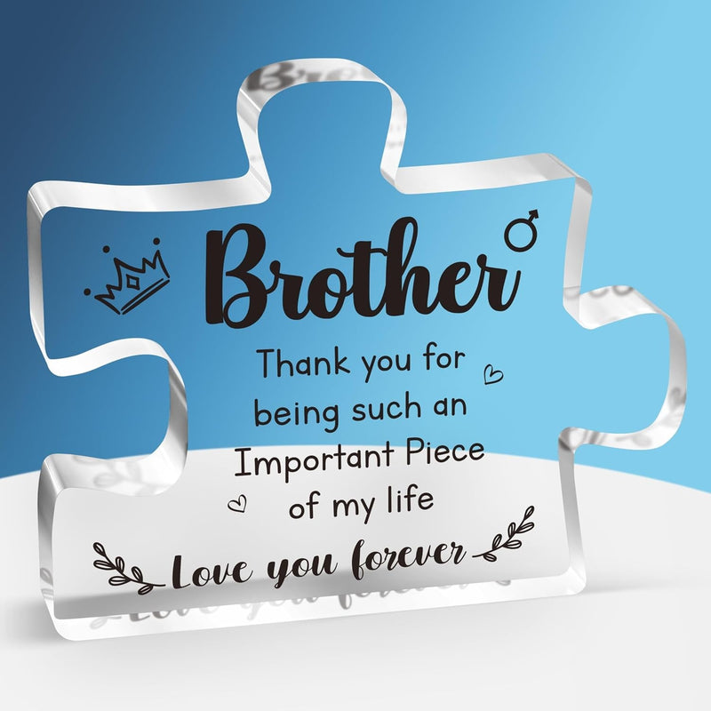 Gifts for Mom - Delicate Mom Birthday Gifts from Daughter Son - Engraved Acrylic Block Puzzle Piece 3.9 X 3.3 Inch - Mothers Day Birthday Christmas Gifts for Mom, Ideas