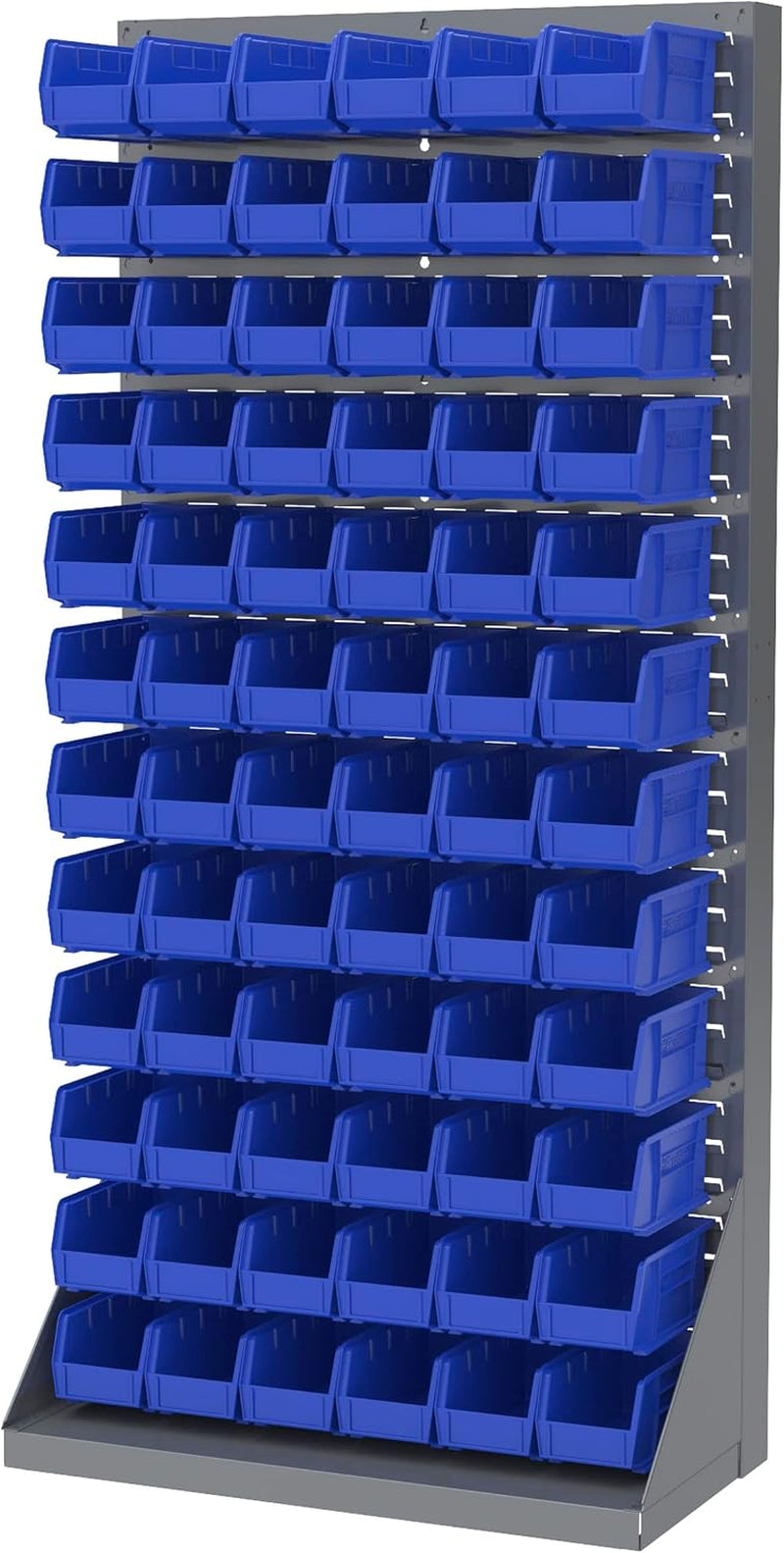 Akro-Mils 30230 Akrobins Plastic Hanging Stackable Storage Organizer Bin, 11-Inch X 5-Inch X 5-Inch, Blue, 12-Pack