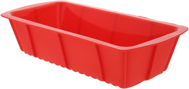 4 Piece Nonstick Silicone Bakeware Set Baking Shaping Kits with Round, Square and Rectangular Cake Shaping Kit Pan, Red Home & Garden > Kitchen & Dining > Cookware & Bakeware Juvale   