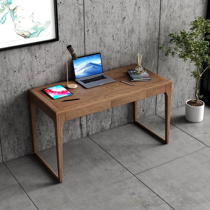 Computer Desk Side Table Modern Minimalist Office Desk 53-Inch Computer Desk Home Office Study Desk with Storage Drawer Writing Workstation Gaming Desk Large Desk