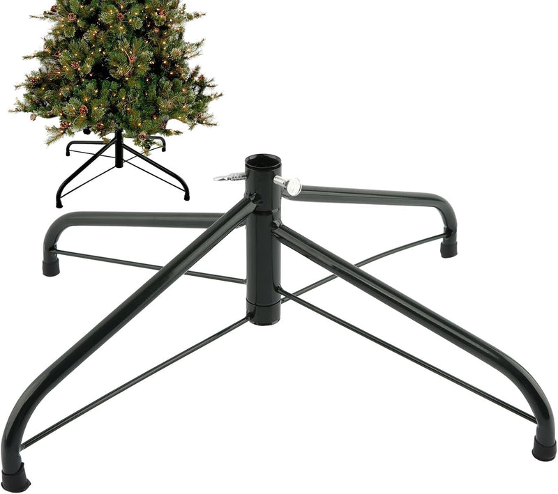 Christmas Tree Stand,Replacement Artificial Xmas Tree Stand Base, Tree Stand Iron Rack Shockproof Stable Foldable for Home, Office, Restaurant, Garden, 45Cm(Black)