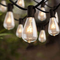 10Ft Outdoor String Lights,Black Edison String Lights with 11 Clear Edison Bulbs (1 Spare) UL Listed,Hanging Lights for outside Patio Wedding Garden Porch Backyard Party Deck Yard