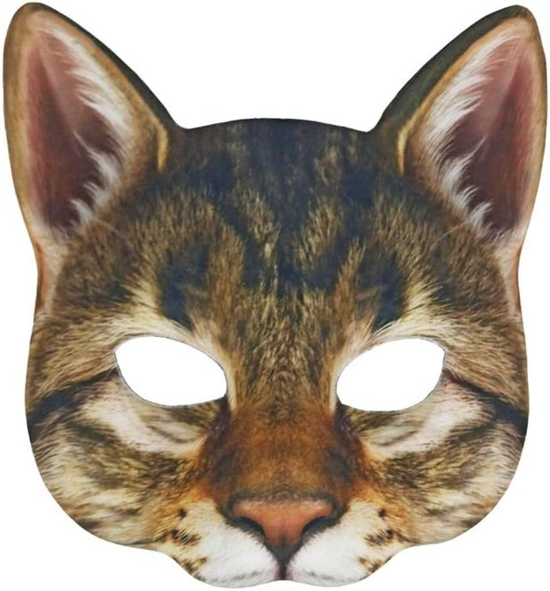 1Pcs Halloween Realistic Cat Masks Animal Cat Mask for Halloween Christmas Easter Novelty Costume Party Accessory