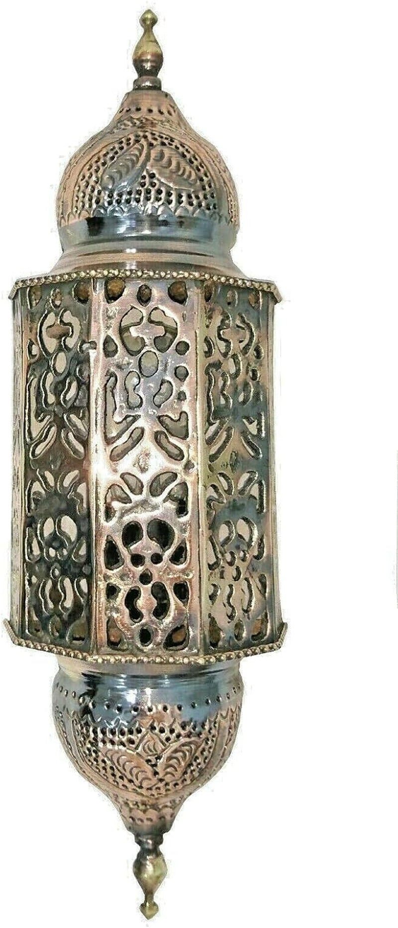 BR145W Nice Handmade Moroccan Wall LED Sconce CAST Brass Scallop Pattern