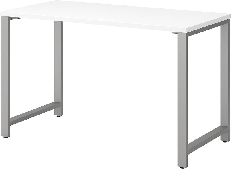 Bush Business Furniture 400 Series 48W X 24D Table Desk with Metal Legs in White