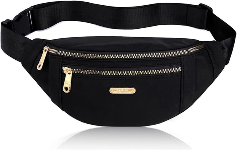 Fanny Pack Waist Pack Crossbody Bag, Waterproof Waist Bag Sling Bag Cross Body Bag for Running Sports Travel