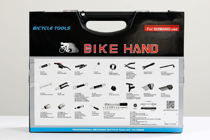 Bikehand Bike Bicycle Repair Tool Kit with Torque Wrench - Quality Tools Kit Set for Mountain Bike Road Bike Maintenance in a Neat Storage Case