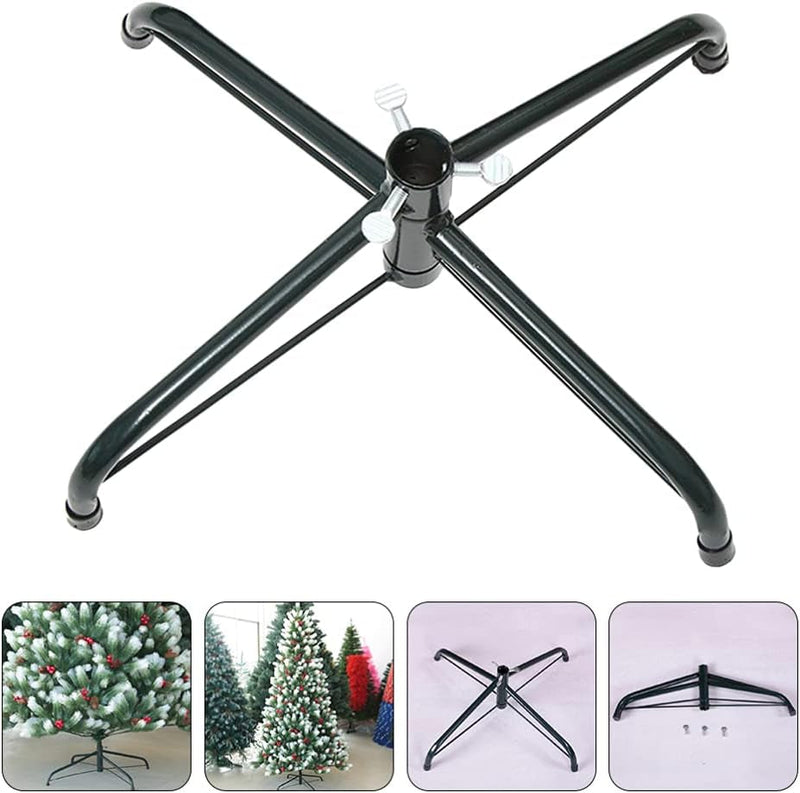 Angoily Christmas Tree Stands Artificial Christmas Tree Holders Heavy Duty Christmas Tree Replacement Stand Xmas Tree Bracket for Holiday Christmas Tree 30Cm Green (11.8 Inch)