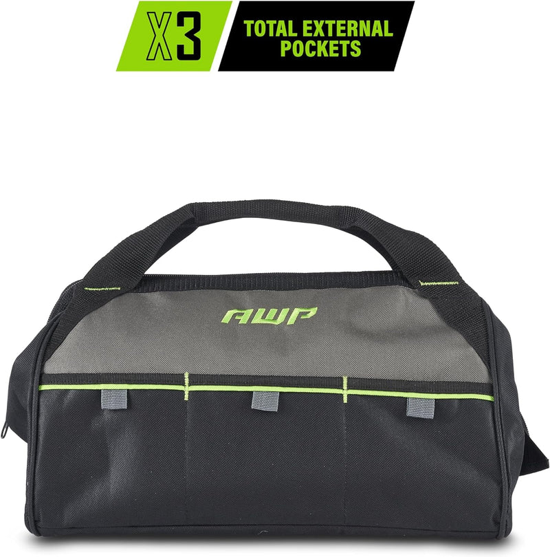 AWP 15 Inch Tool Bag with Apex Handle Design, Compact Size, Water-Resistant Construction