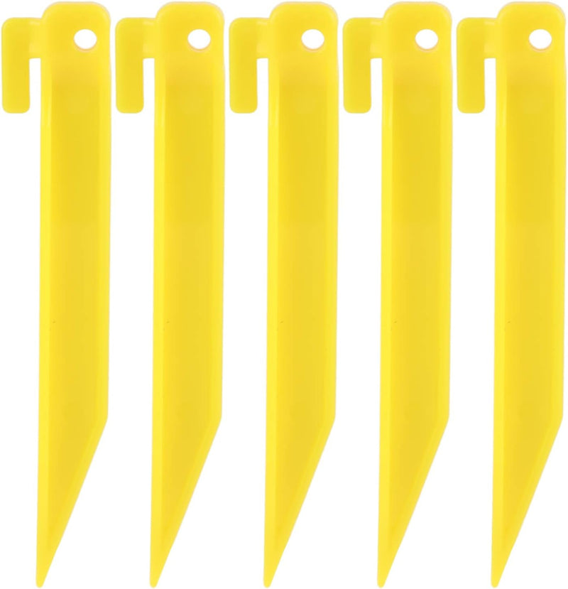 5PCS Durable Tent Pegs Plastic Spike Hook,5.7 Inch Plastic Tent Stakes, Awning Camping Caravan Pegs Accessory for Campings Outdoor Sand Beach