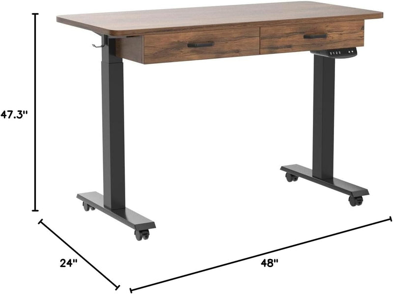 BANTI Adjustable Height Electric Standing Desk, 48 X 24 Inches Stand up Home Office Desk