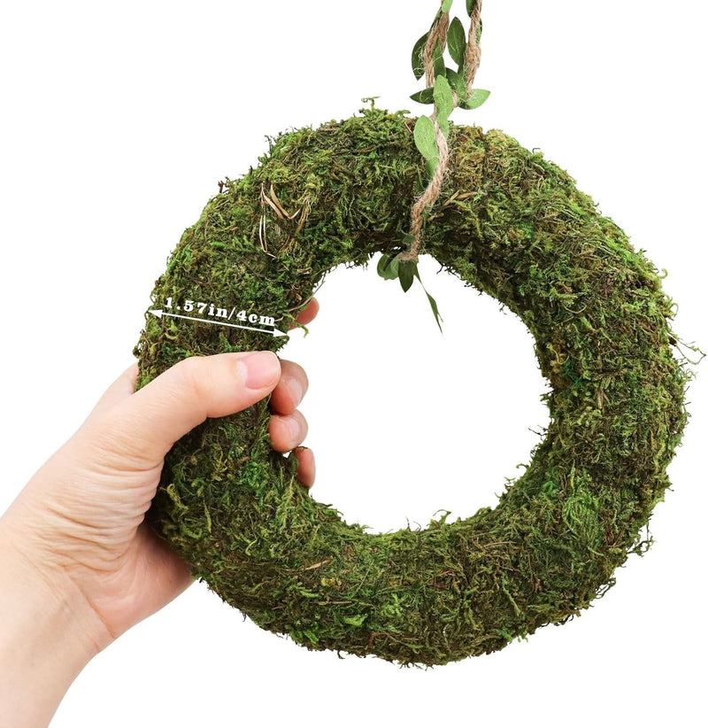 Bearded Dragon Swing Toy, Hanging Artificial Greenery Reptile Ring Hammock, Tank Aquarium Decoration Accessories, Suitable for Lizard Chameleon Bearded Dragon - 7.5 Inch in Diameter