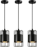 3 Pack Modern Pendant Lighting, Adjustable Hanging Light Fixtures Industrial Pendant Lighting,Farmhouse Black Pendant Light Fixtures, for Kitchen Island Living Room Hallway Restaurant Bar…
