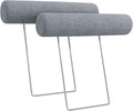 HONBAY 2 Pieces Headrest Module for Modular Sectional Sofa, High Back Modular Sectional Couch Headrest with Metal Frame, Grey