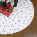 72 Inch Christmas Tree Skirt - Vonhen Extra Larger Thick Faux Fur Tree Skirt White Plush Skirt for Merry Chtistmas Party Christmas Tree Decoration