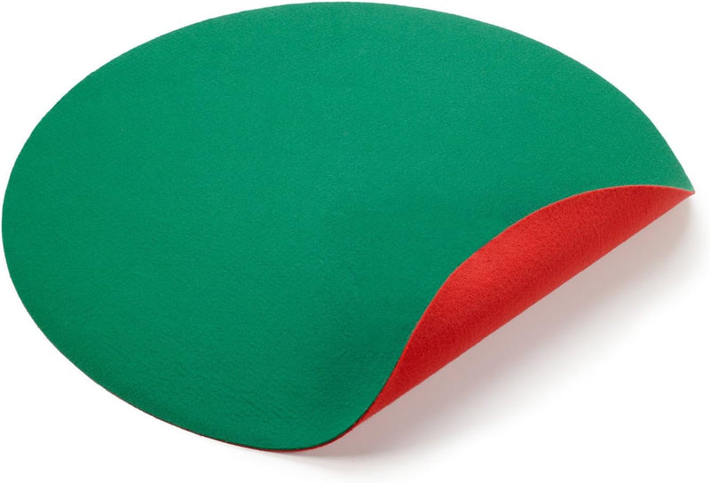 Diversitech Reversible Christmas Tree Stand Mat Accessory for Floor Protection, Red and Green, 30 Inches