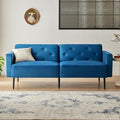 Cpintltr 74" Loveseat-Sofa, Samtcouch, umwandelbares Schlafsofa, Futon-Schlafsofa mit konischen Metallbeinen, gepolsterte Fouches-Sitzmöbel für Wohnzimmer, Apartment, Lounge