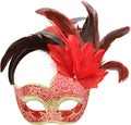 Coddsmz Women Feather Masquerade Mask Venetian Party Mask Mardi Gras Masks Princess Fancy Dress Mask Halloween Costume Mask