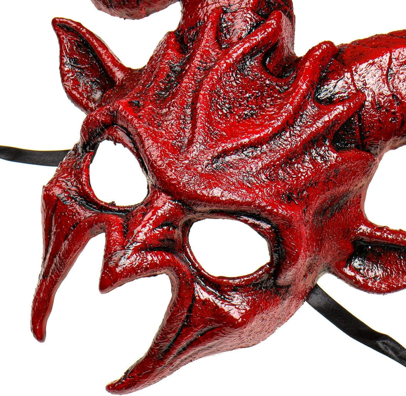 Black Ram Krampus Horns Masquerade Mask Halloween Costume for Adult