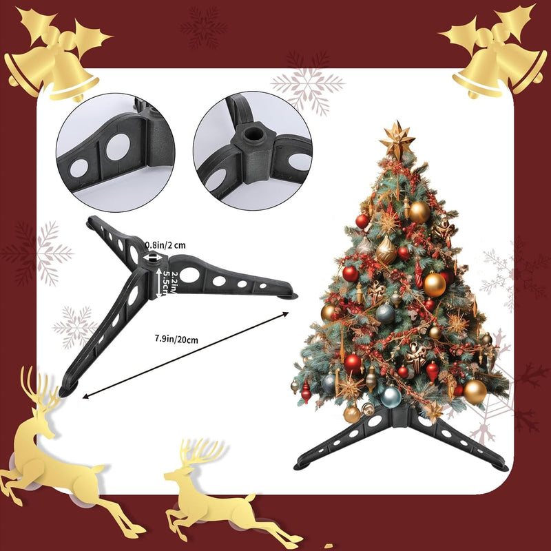 Christmas Tree Stand: Christmas Tree Legs Replacement Plastic Folding Christmas Tree Base for 2-3 Foot Tree, Xmas Tree Stands for Artificial Trees Universal Christmas Tree Base Holder Black